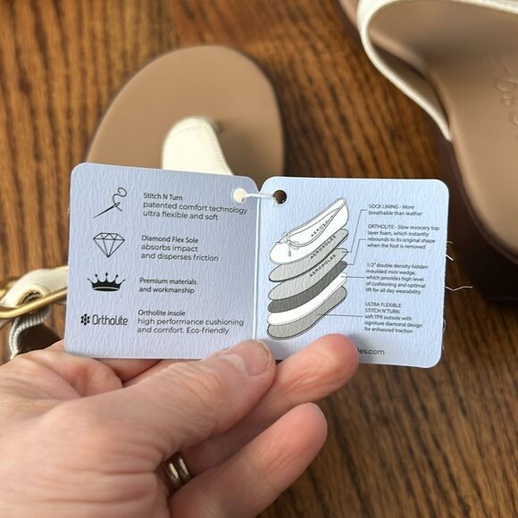 Aerosoles Womens IZOLA Thong Casual Wedge Sandals Sz 8.5 NWT - Picture 7 of 7